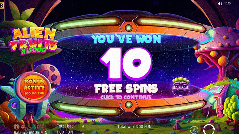 Free spins with additional multipliers